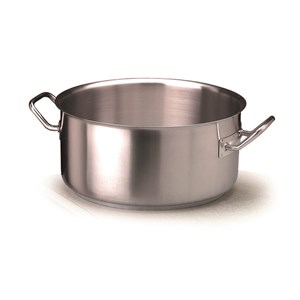 Casseruola Bassa 2 Manici  in Inox - AGNELLI Linea ACCIAIO INOX INDUZIONE - 3 MM - Codice COIX3106E - Spessore mm 3 - Capacità 7,3 lt  - Diametro 28 cm - Altezza cm 12 - Imballo confezione da n. 1 Unità