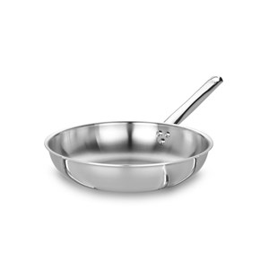 Padella Svasata Alta 1 Manico  in Alluminio/Inox - AGNELLI Linea ALUINOX TRILAMINATO - 3 MM - Codice ALIX111BALIN - Spessore mm 3 - Diametro 24 cm - Altezza cm 6,5 - Imballo confezione da n. 1 Unità