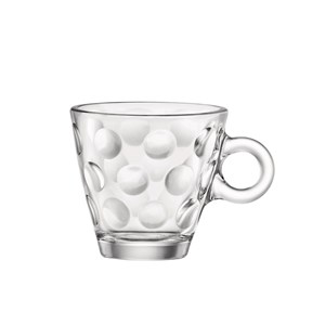 Tazza Caffè  - BORMIOLI ROCCO Linea DOTS - Codice 4.31261 - Capacità 9 cl   -  10  3/4 z - Diametro 84 mm - Altezza mm 62 - Imballo confezione da n. 6 Unità