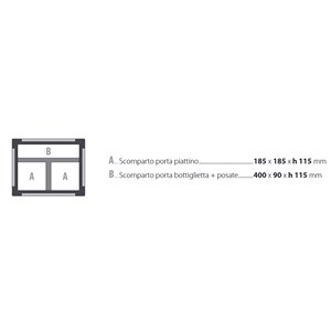 Contenitore isotermico monopasto in polipropilene - POLIBOX Linea Thermoking Blu - Mod 110984 - Dimensioni cm L 47 x P 37 x 18,5 h