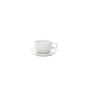 Tazza Colazione Con Piatto  - MEDRI Linea RIVIERA - Capacità 27 cl  - Imballo confezione da n. 4 Unità