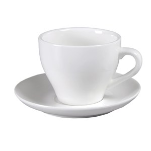 Tazza Cappuccino Pera Senza Piatto  - MEDRI Linea BREAKFAST - Codice 6476 - Capacità 21 cl  - Diametro 8,5 cm - Altezza cm 7 - Imballo confezione da n. 6 Unità