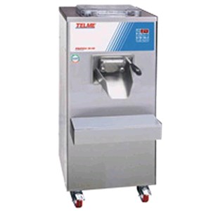 MANTECATORE VERTICALE PER GELATO - MOD. PRATICA 35/50 - CONDENSATORE AD ACQUA/ARIA - CAPACITA' lt 7 - PRODUZIONE ORARIA MASSIMA lt 50 - ALIMENTAZIONE V 400/50Hz TRIFASE - POTENZA Kw 3,5 - DIM. Cm L 49 x P 70 x h 112 - NORMA CE