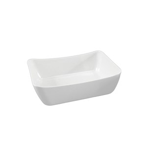 Insalatiera Rettangolare Bianco in Melamina - MEDRI Linea MELAMINA - Codice 3312W - Dimensioni cm 32x26 - Altezza cm 10 - Imballo confezione da n. 6 Unità