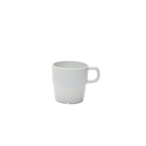 Mug Impilabile Bianco in Melamina - MEDRI Linea MELAMINA - Codice B1026 - Capacità 30 cl  - Diametro 8 cm - Altezza cm 8 - Imballo confezione da n. 6 Unità