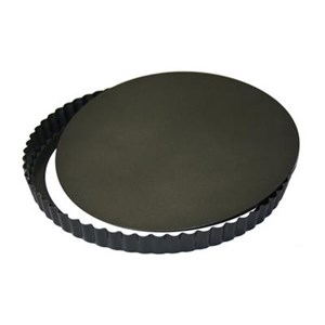 Stampo Crostata  in Alluminio Antiaderente - KAUFGUT Linea EASY CLEAN - Codice 040939 - Diametro 24 cm - Imballo confezione da n. 1 Unità