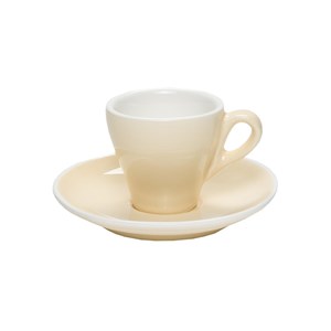 Confezione n. 6 Tazze Caffè Con Piatto Avorio - MEDRI Linea BREAKFAST - Codice 390/390 - Capacità 7 cl