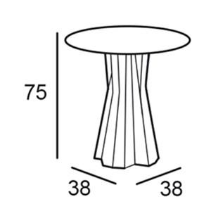 BASAMENTO - MOD. FROZEN DINING TABLE