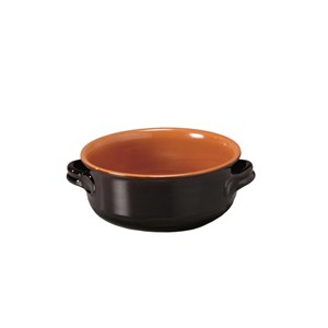 Tegame  in Terracotta - VULCANIA Linea TERRACOTTA - Capacità 0,5 lt  - Diametro 12 cm - Altezza cm 5 - Imballo confezione da n. 12 Unità