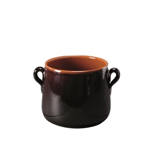 Pentola  in Terracotta - VULCANIA Linea TERRACOTTA - Capacità 2 lt  - Diametro 14 cm - Altezza cm 14 - Imballo confezione da n. 1 Unità