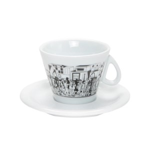 Tazza Cappuccino Con Piatto  - ANCAP Linea METROPOLITAN - Codice 29054 - Capacità 19 cl  - Imballo confezione da n. 6 Unità