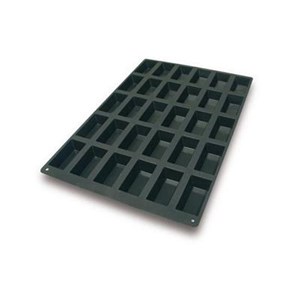 Stampo Mini Cake  in Silicone - SILIKOMART Linea SESSANTA QUARANTA - Codice SQ006 - Dimensioni mm 99x49 - Altezza mm 30 - Imballo confezione da n. 1 Unità