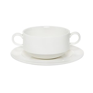 Piatto Per Tazza Colazione/Brodo/The  in Porcellana Maxadura - ROYAL PORCELAIN Linea FORMA 85 ADVANTAGE - Codice 8517 - Diametro 15 cm - Imballo confezione da n. 12 Unità