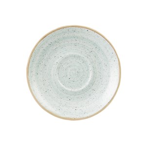 Piatto Per Tazza Cappuccino Egg Blue - CHURCHILL Linea STONECAST - Codice SDESCSS1 - Diametro 15,6 cm - Imballo confezione da n. 12 Unità