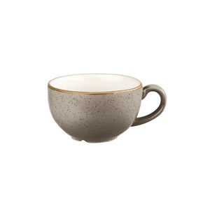 Tazza Cappuccino Senza Piatto Peppercorn Grey - CHURCHILL Linea STONECAST - Codice SPGSCB201 - Capacità 22 cl  - Imballo confezione da n. 12 Unità