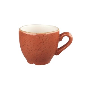 Tazza Caffè Senza Piatto Spiced Orange - CHURCHILL Linea STONECAST - Codice SSOSCEB91 - Capacità 9 cl  - Imballo confezione da n. 12 Unità