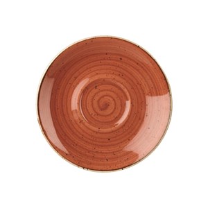 Piatto Per Tazza Cappuccino Spiced Orange - CHURCHILL Linea STONECAST - Codice SSOSCSS1 - Diametro 15,6 cm - Imballo confezione da n. 12 Unità