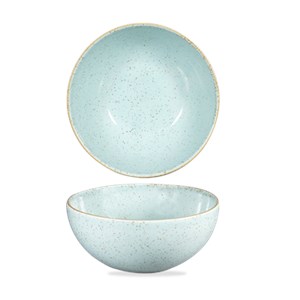 Coppa Noodle Egg Blue - CHURCHILL Linea STONECAST - Codice SDESNDBL1 - Capacità 108 cl  - Diametro 18,3 cm - Altezza cm 8 - Imballo confezione da n. 6 Unità