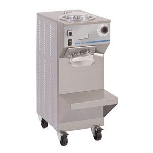 MANTECATORE VERTICALE PER GELATO - MOD. MANT GI2 - CONDENSATORE AD ARIA - CAPACITA' Kg 4/4,5 - PRODUZIONE ORARIA Kg 20 - ALIMENTAZIONE V 400/50Hz TRIFASE - POTENZA Kw 2,6 - DIM. Cm L 40,5 x P 79 x h 108 - NORMA CE