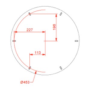 BASE - MOD. GAMBA DOT - STRUTTURA IN POLIETILENE - PER USO INTERNO ED ESTERNO - DIM. cm ø 51 x h 73 - NORMA CE