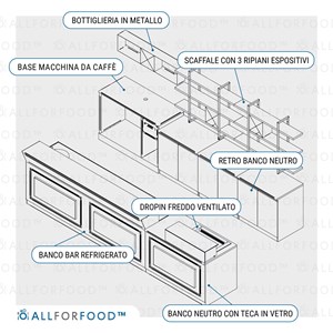 COMPOSIZIONE BAR LINEA BAKERY - COMP. BA03/450