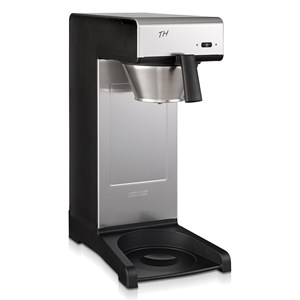 MACCHINA CAFFE' IN ACCIAIO INOSSIDABILE - MOD. TH - N. 1 SISTEMA DI INFUSIONE - PRODUZIONE ORARIA Lt. 19 - TEMPO PREPARAZIONE 7 MINUTI LT. 2,2 - POTENZA W 2310 - DIMENSIONI mm. L 235 x P 406 x 545 h