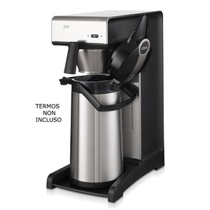 MACCHINA CAFFE' IN ACCIAIO INOSSIDABILE - MOD. TH - N. 1 SISTEMA DI INFUSIONE - PRODUZIONE ORARIA Lt. 19 - TEMPO PREPARAZIONE 7 MINUTI LT. 2,2 - POTENZA W 2310 - DIMENSIONI mm. L 235 x P 406 x 545 h